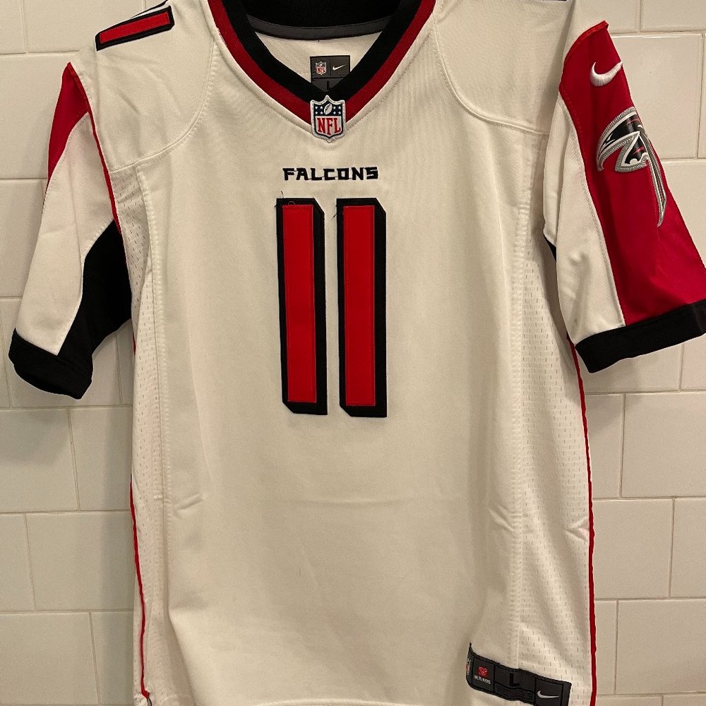 Men's Youth White Julio Jones Falcons Football Jersey